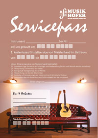 Service Pass zu Ihrer Traumgitarre!